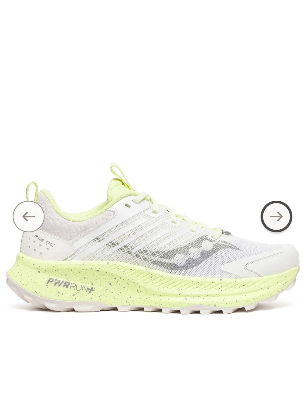 Saucony Women's White & Pale Yellow Athletic Running Shoes